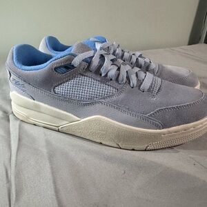 Men's Gray and Blue Sneakers